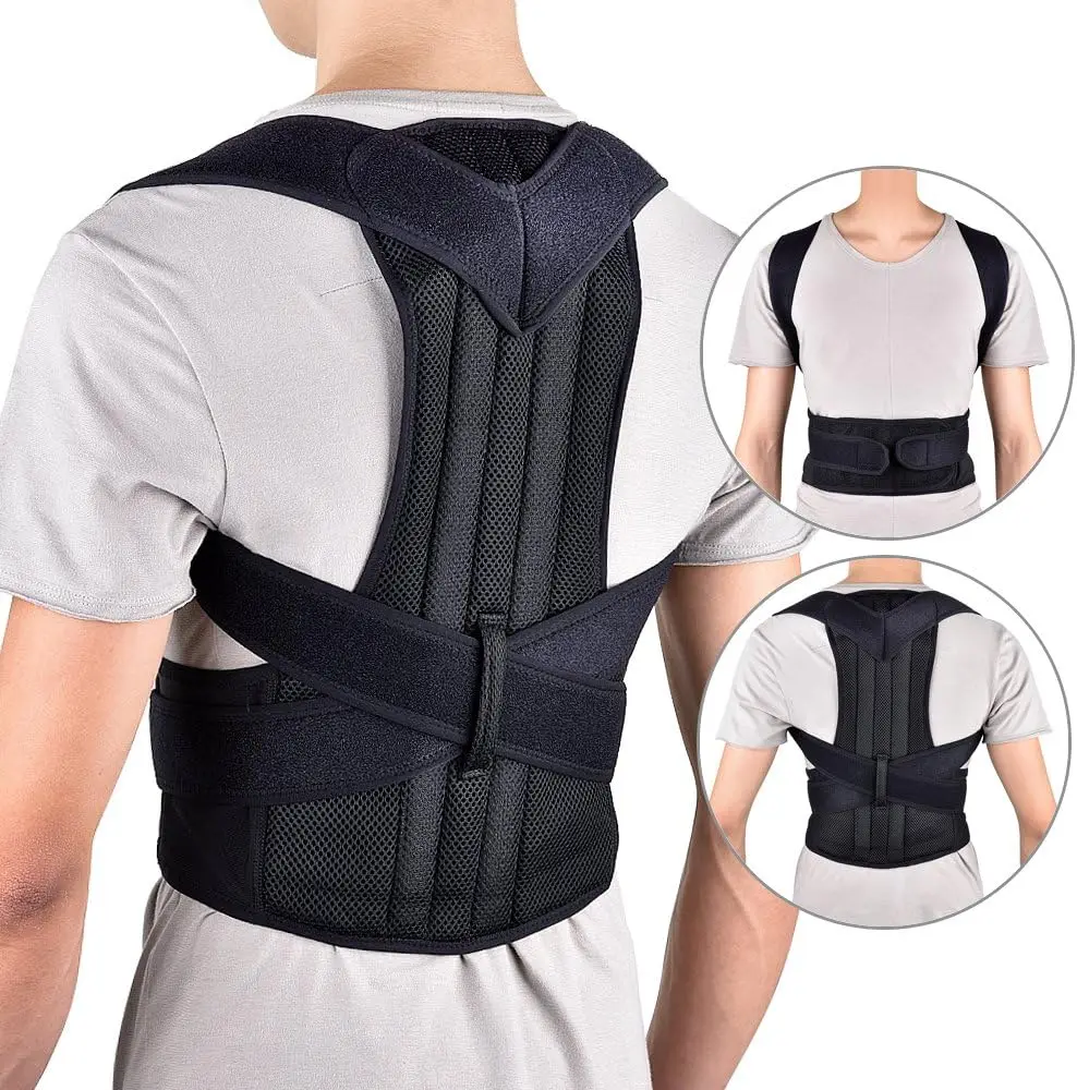 

Comfortable Posture Corrector for Men and Women Upper Back Brace Adjustable Back Straightener Support for Back Shoulder