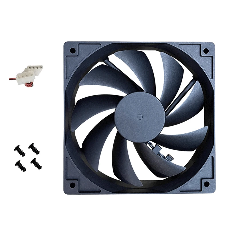 

Best 12V Fans Cooling 120mm Hydro Bearing PC Case Fan 4PIN MOLEX Connector Black Silent Non LED Lights For Ventiladores Gamer