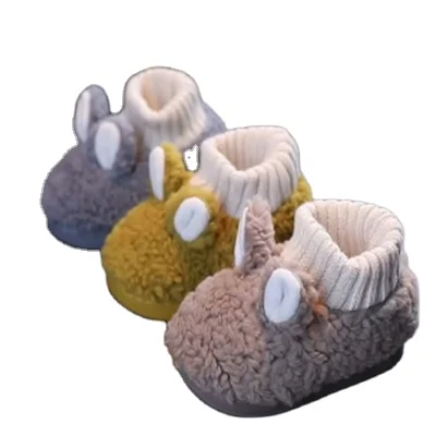 

Toddler Baby Sock Shoes Breathable Cotton First Walking Booties Anti-Slip for Kids Baby Girls Boys