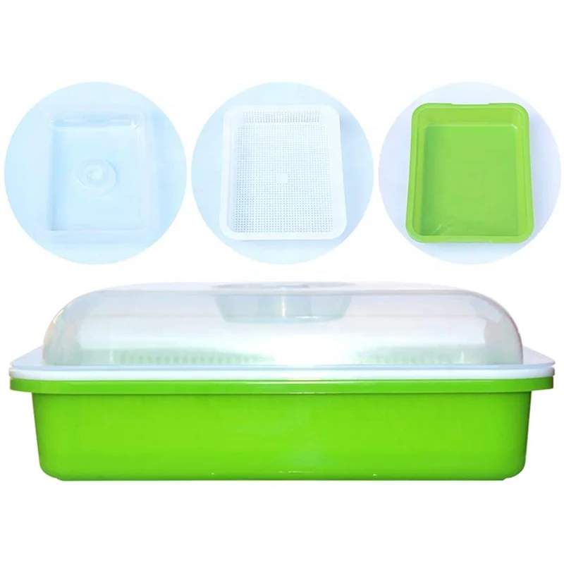 

High Quality PP Microgreen Tray Home Indoor Bean Planting Durable and Clean Plastic Microgreen Tray