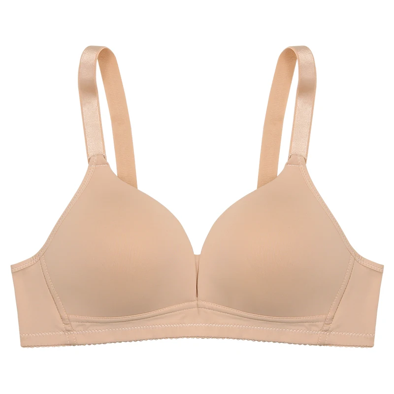 

Three Quarters Cup Adjustable Back Closure Bra Push Up Seamless Elegant Women Bra