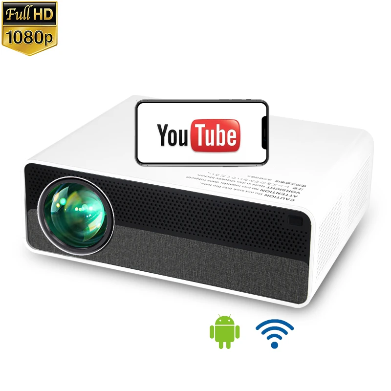 

Full HD Android 9.0 4k Projectors Home Cinema Theater Digital Projector LED 1920 x1080p Projector