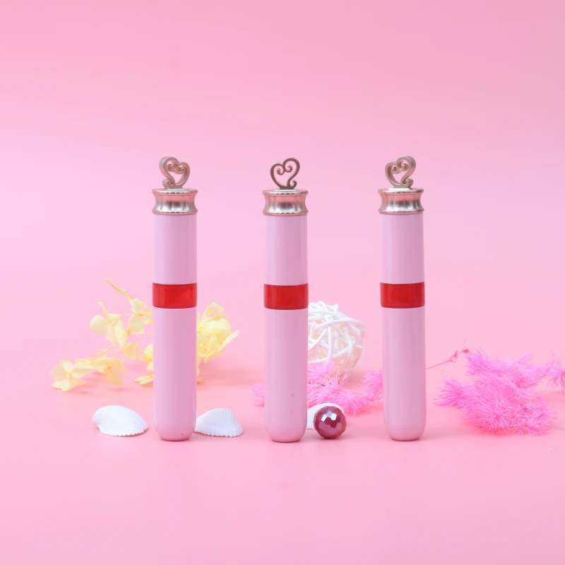 

Create Your Own Brand Vegan Matte Lip Gloss Private Label Moisturizing Low MOQ Waterproof Pink Love Shape Liquid Lipstick, Customization welcome