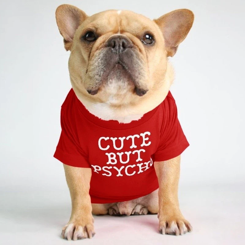 

wholesaler Factory Outlet Round Collar T-shirt Multicolor Pet Clothes Letter Printing small medium dog Cat Dog Clothes, Multi color