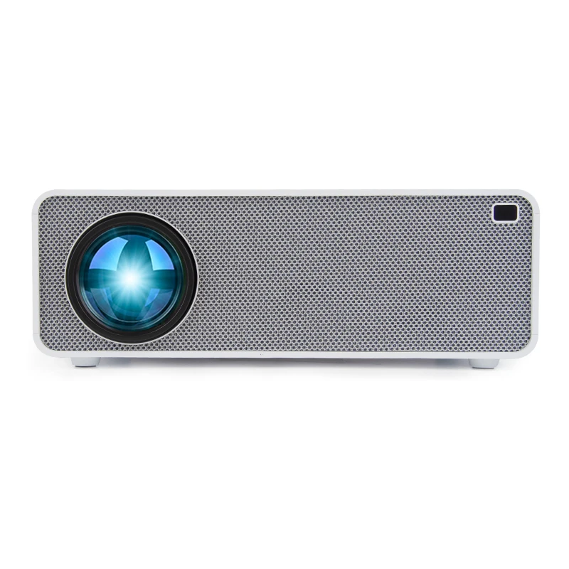 

Company Meeting LED Projector Full HD 4K 1920*1080 7500 Lumens Beamer, White+gray