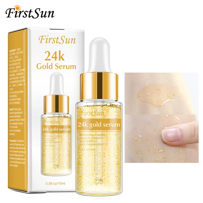 

24k Gold Skin Whitening Face Serum Anti Wrinkle Face Care anti aging moisturizer Collagen Hyaluronic Acid Essence