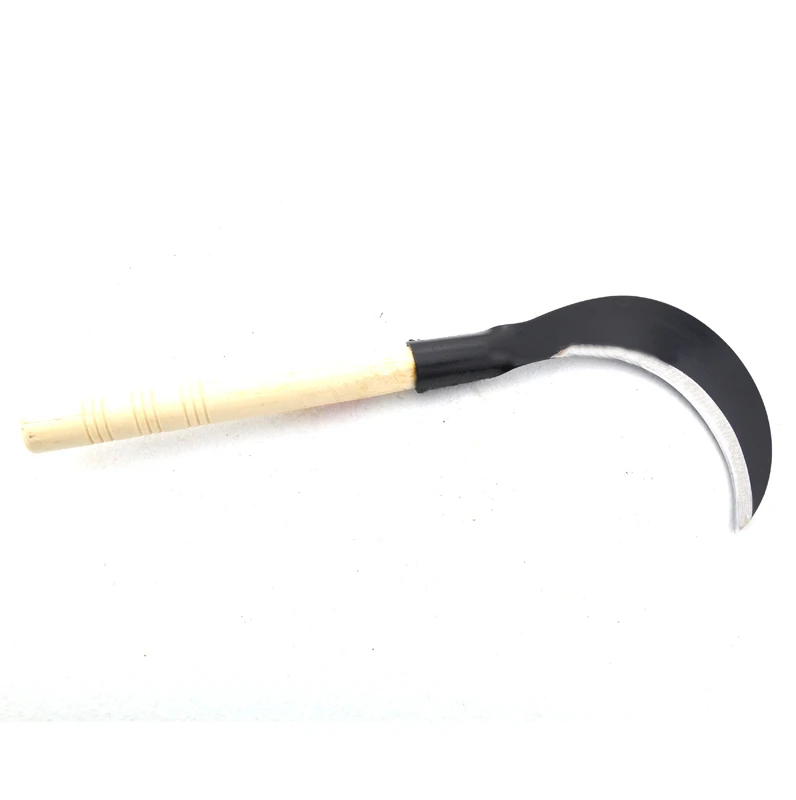 
General Purpose Tempered Steel Long Handle Farming Garden Grass Palm hand Sickle 