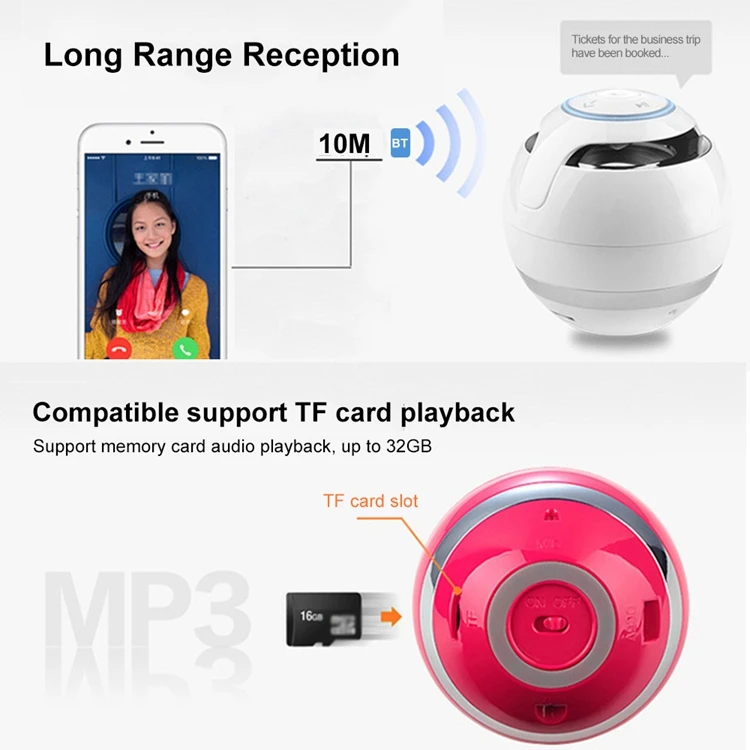 Boat Small Round Waterproof Outdoor Wireless Bluetooth 5.0 Speaker - ANKUX.COM