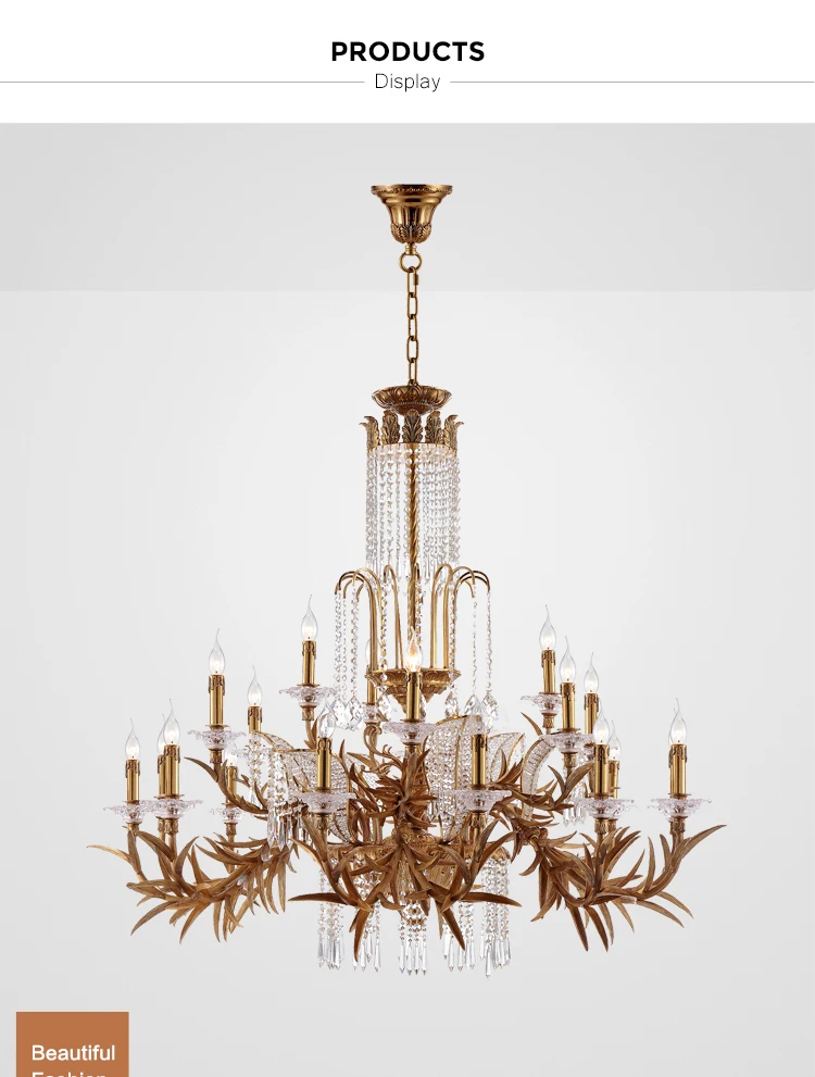 italian luxury crystal chandelier pendant lamp