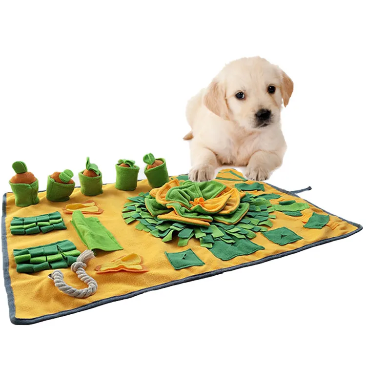 

Portable Interactive Feed Puzzle Game Toy Pet Nose Work Snuffle Slow Food Mat Smell Training Treat Pad for Dogs