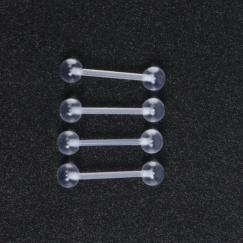 

wholesale Tongue nail UV soft bar lip nail navel ring transparen ear piercing jewelry
