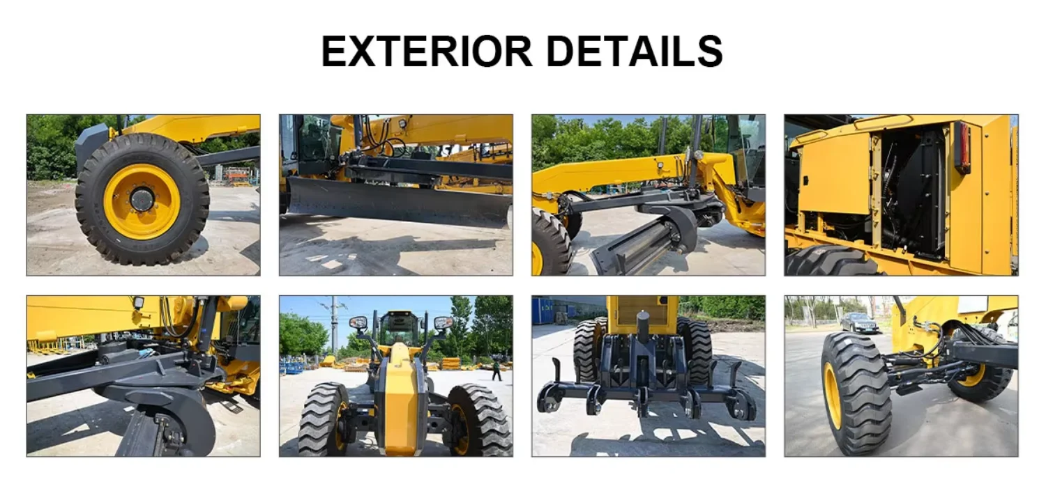 ST-21 Wheel Motor Grader Road Construction Ground Leveling Machinery with Customized Color