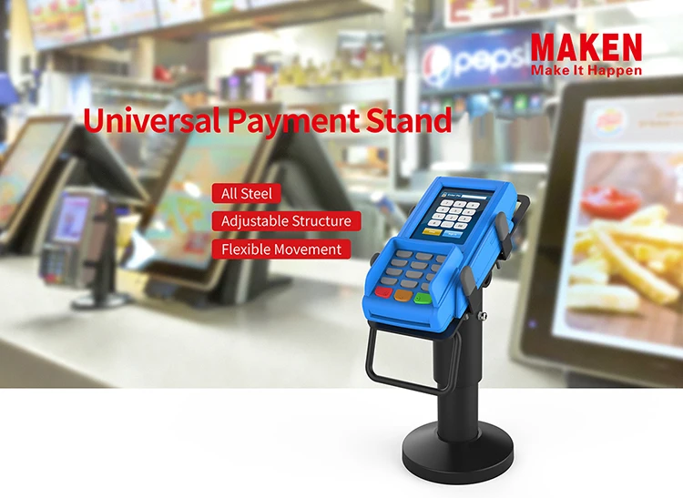 Universal Adjustable Desktop Pos Machine Holder Pos Payment Stand For