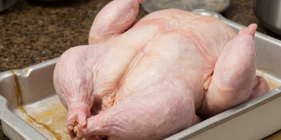 chicken resting on wire rack in fridge