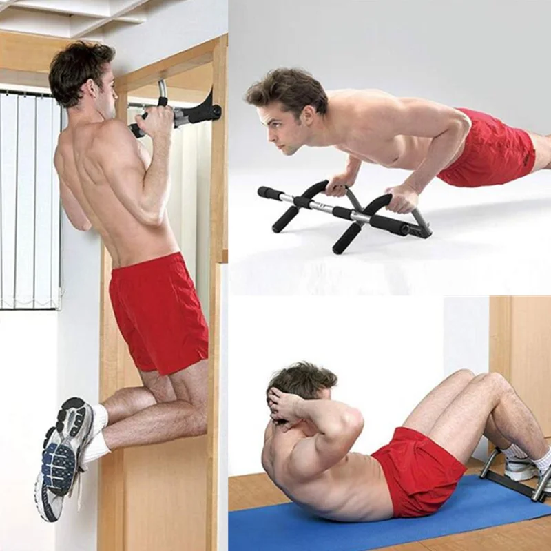 
2020 hot sale portable adjustable home gym exercise wall doorway chin horizontal pull up bar 