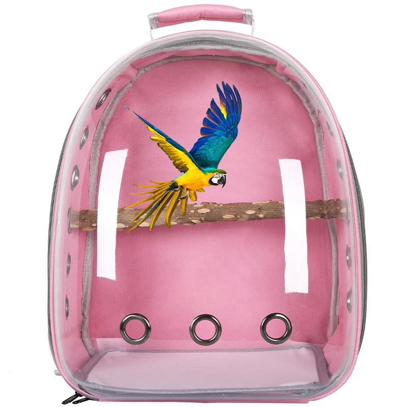 

Multi Colors Oxford Transparent Capsule Pet Glossy Bird Backpack Carrier Bags, Customized color