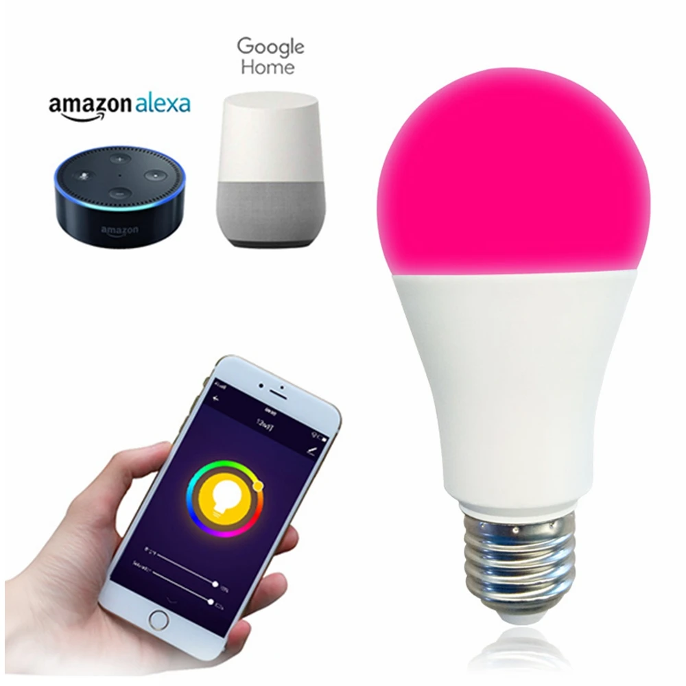 Christmas Decoration 9W  Led Smart Bulb Alexa, Indoor Wifi Smart Led Bulb With Voice Control