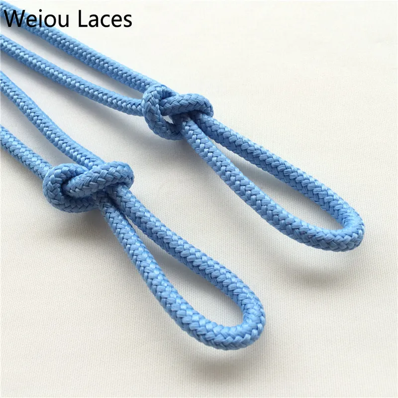 

Weiou Polyester Thick Rope Bootlace Pure color White Black High Strength Resistant vintage shoelace for Outdoor Shoe, 3 colors in stock,support any panton color customized