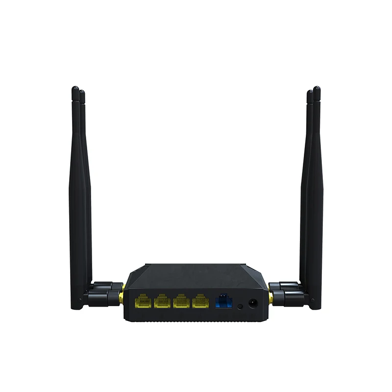 

3G 4G 2.4Ghz 300Mbps SIM Card Slot OpenWRT Wireless Wifi Router With USB 1 WAN 4 LAN, Black