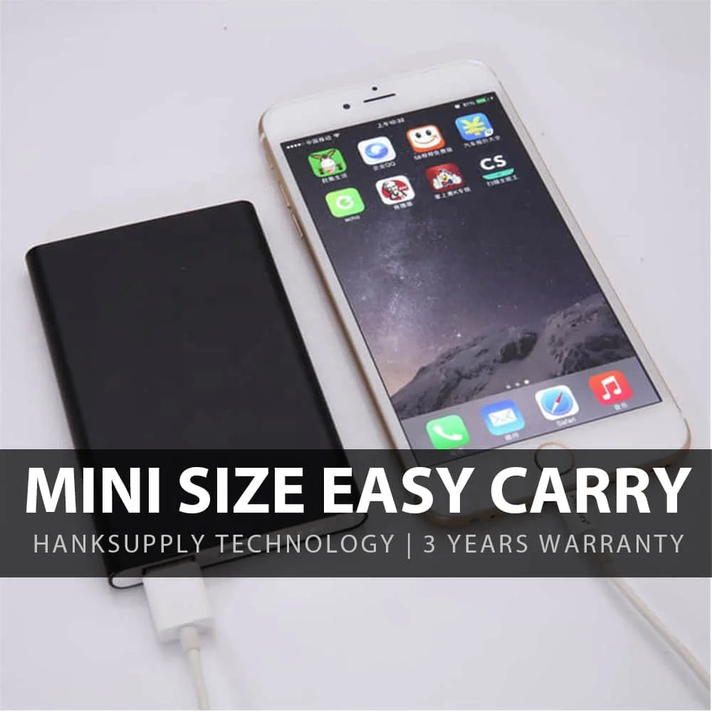
Wholesale Mini Slim Aluminum Powerbank Custom Power Bank Custom Logo OEM Gift Promotional Power Bank 5000mAh 3000mAh 