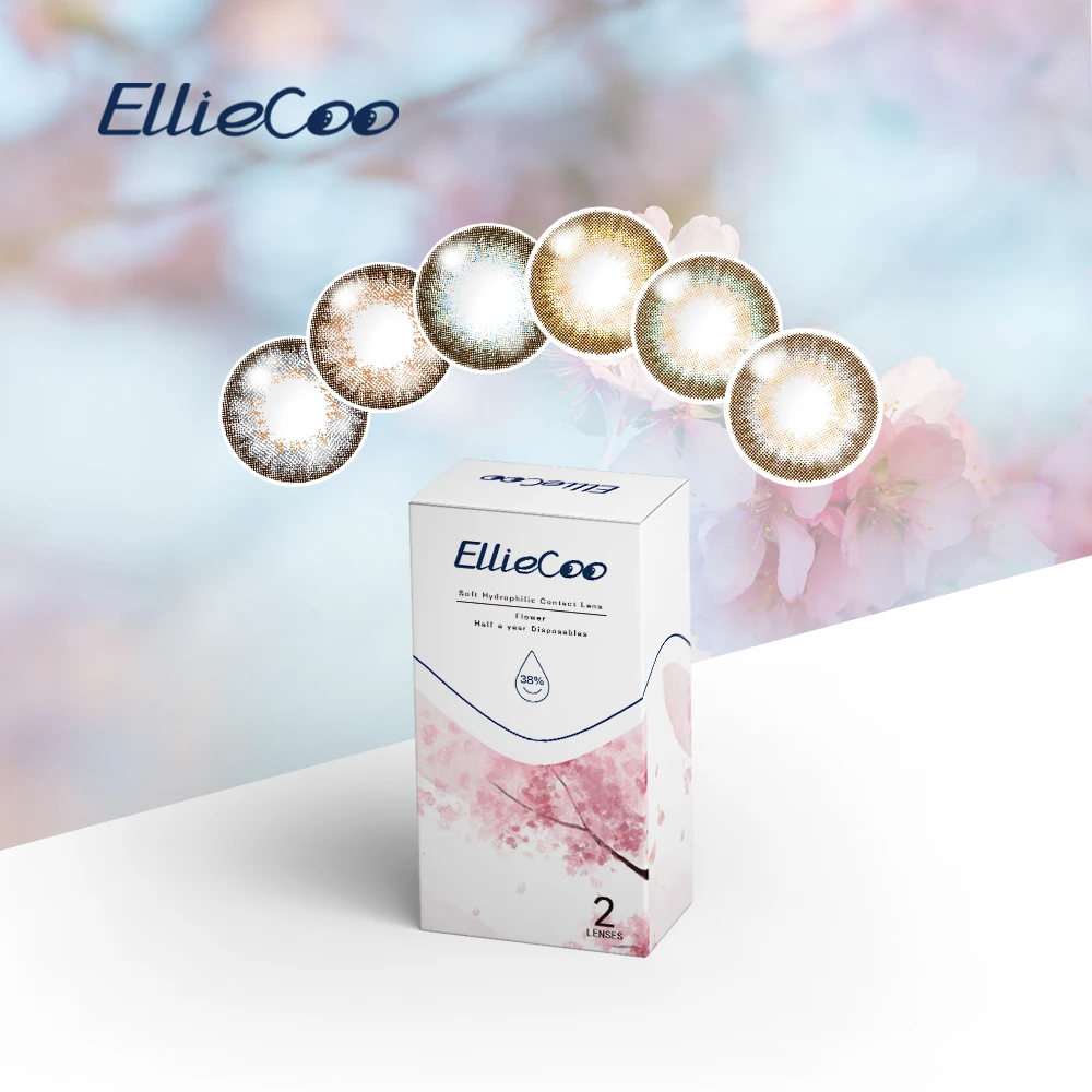 

Elliecoo Flower Series eye lens colored eye contact lens free shipping