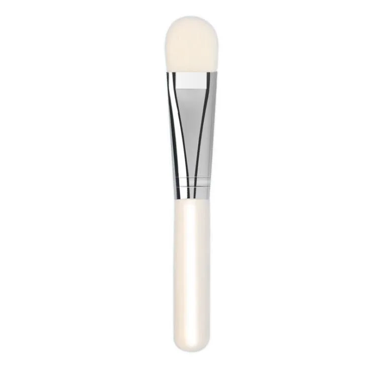 

Factory Custom Professional Beauty Nylon Silicone Facial Mask Applicator Makeup Brush White Vegan Face Mask Brush For Makeup, Black