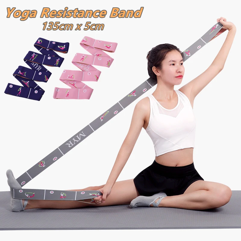 

11 Grid Multi-segment Dance Auxiliary Stretching Elastic Belt Beginner Yoga Supplies Resistance Band