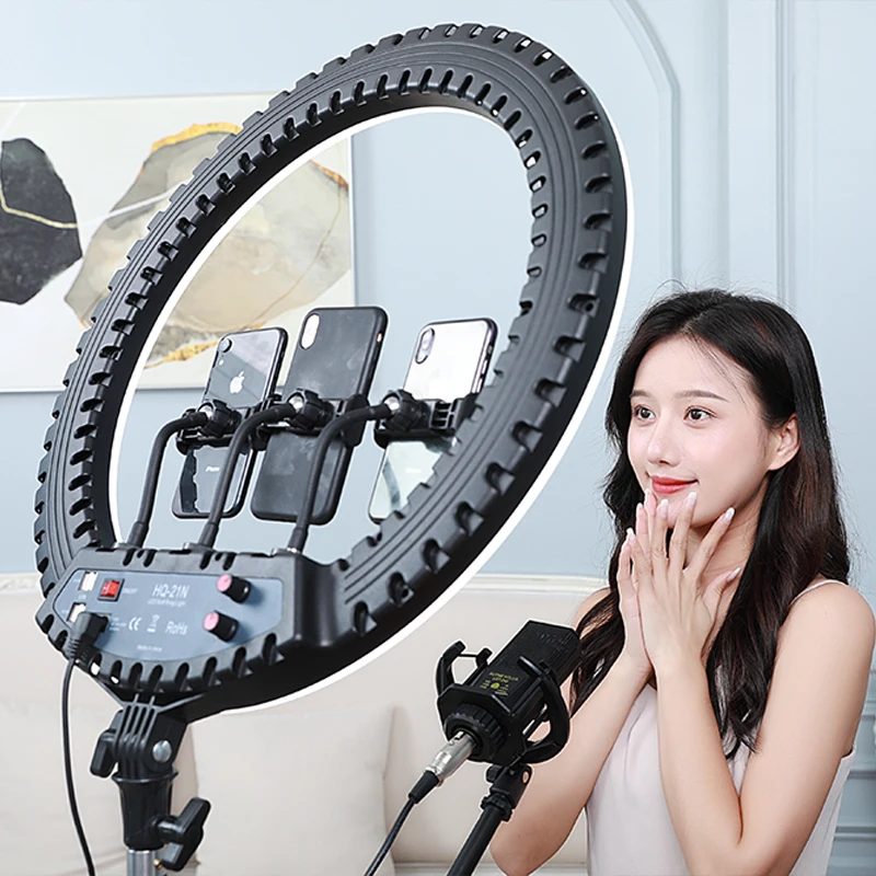 

HQ 21inches 72W ring light remote control with 2m tripod stand for live ring light