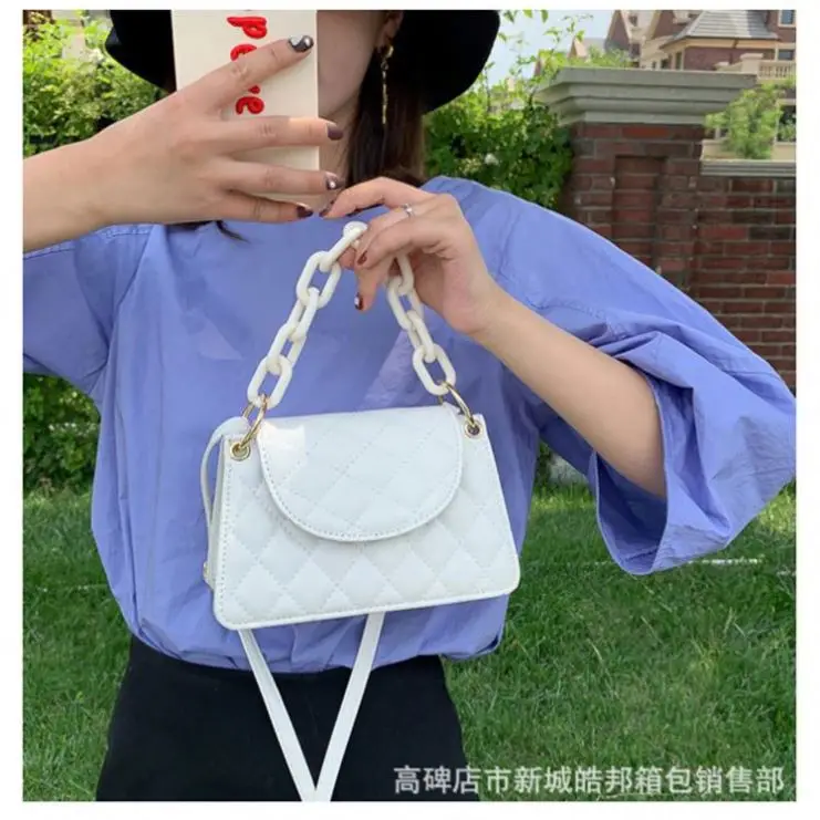 

Simple Versatile Crossbody Bag Acrylic Chain Single Shoulder Casual Mini Bags Wholesale L Purses And Handbags