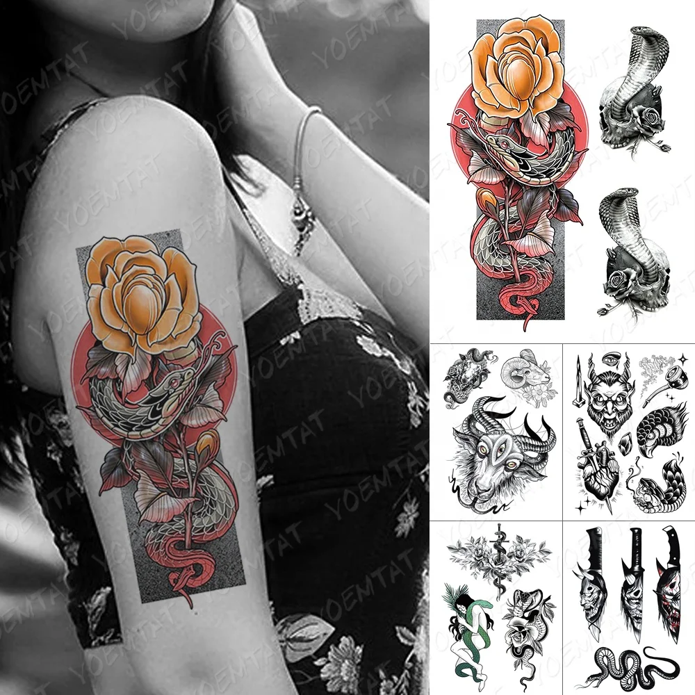 

Wholesale DIY Sexy Body Sticker Water Transfer Temporary Tattoo Sticker, Cmyk