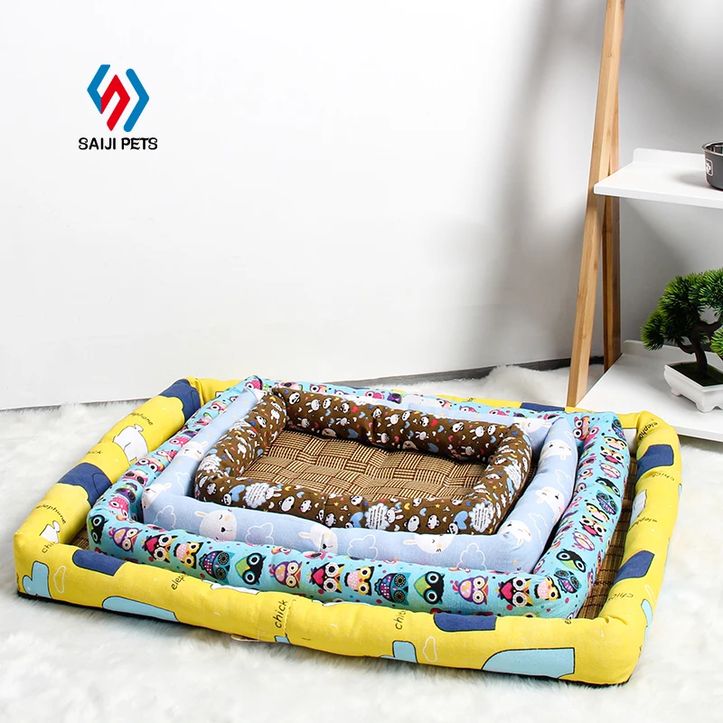 

Saiji cheap summer dual use iced puppy mat hight quality waterproof breathable pet dog cat bed for sale, Red, customized color