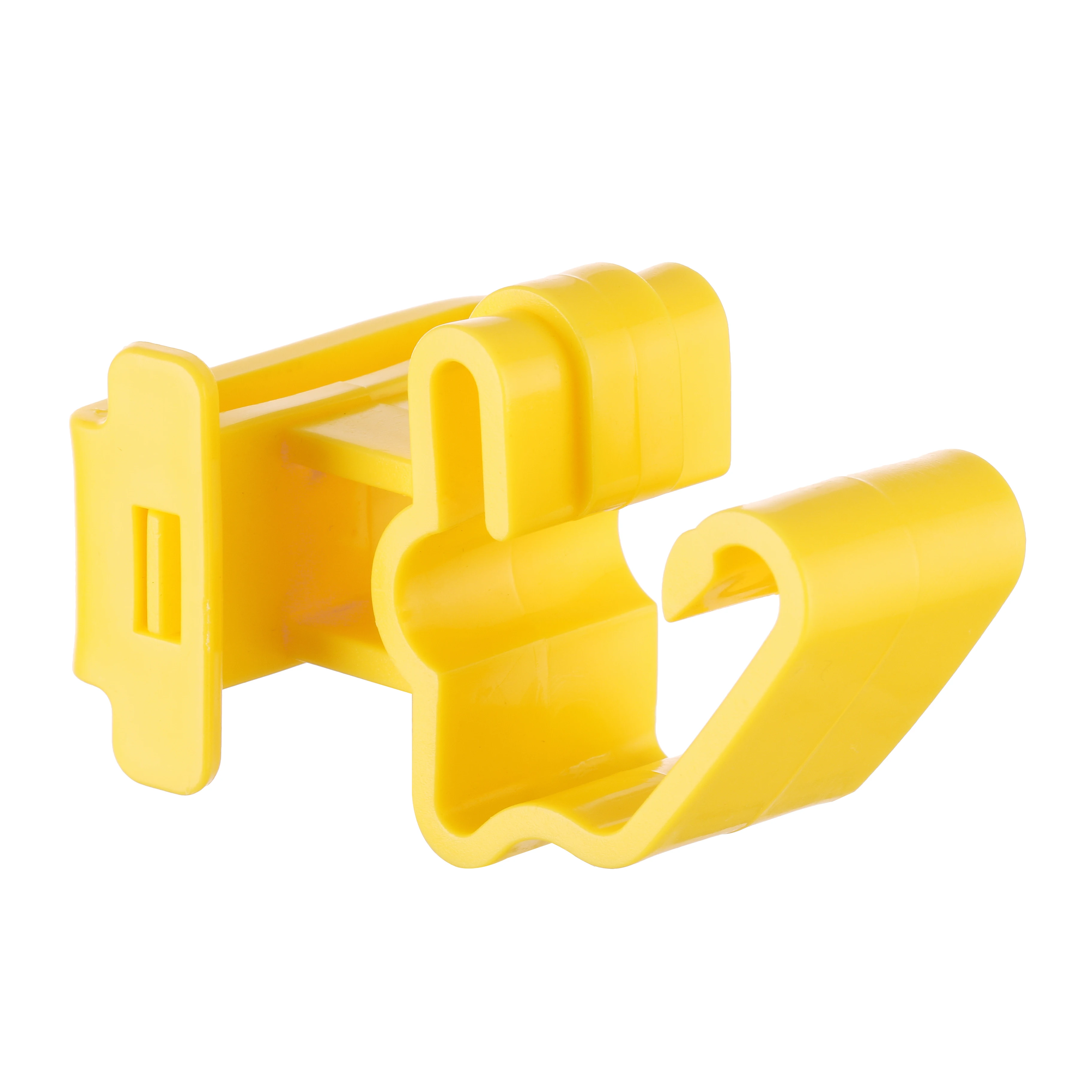 

UV Resistance Plastic Insulator Steel Post Electric Fence Snap-on T-post Insulator for Cattle Livestock Farm, White, black, yellow or can be customized