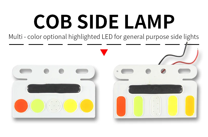 Hgv Truck Led Cycle Safety Warning Tail Light Van Led Cob 24v Strobe