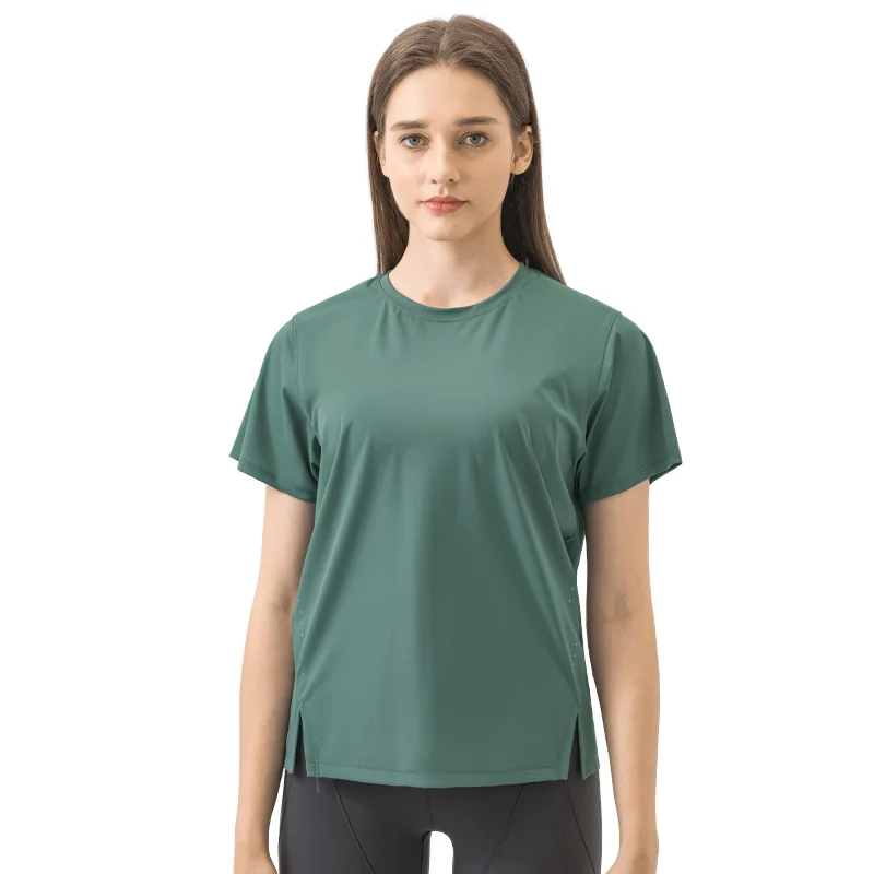 Breathable Solid Color瑜伽Top
