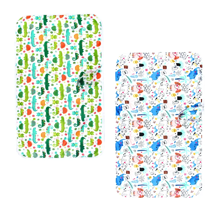 

Waterproof Baby Diaper Changing Mat Foldable Soft Cotton Travel Nappy Change Mat