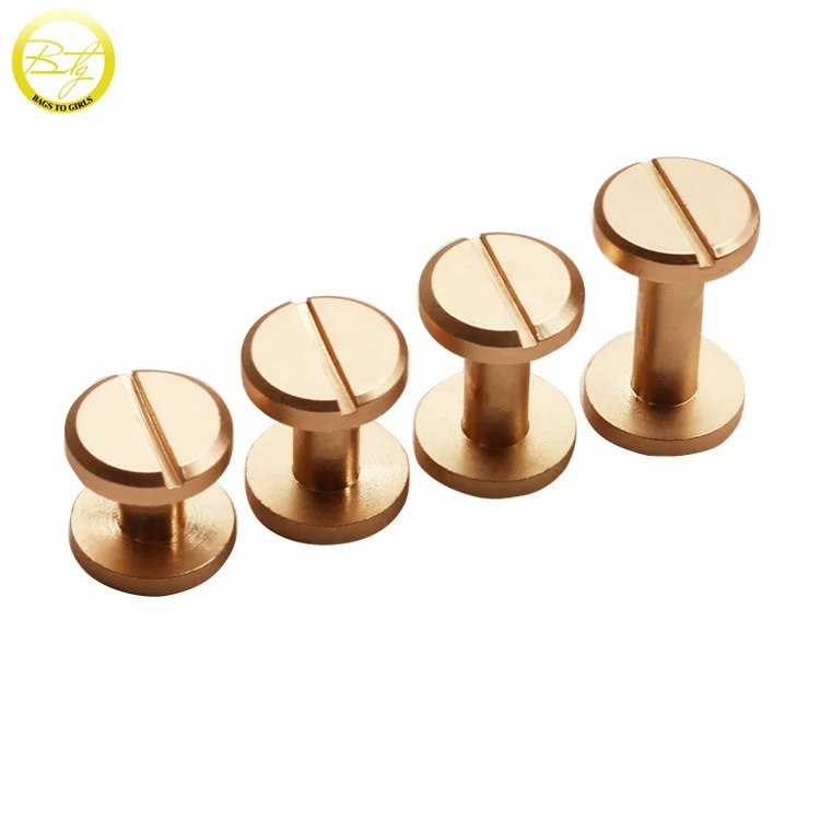 

Handbag metal fittings gold plated various Chicago screws nail buckles with screw rivet for bags