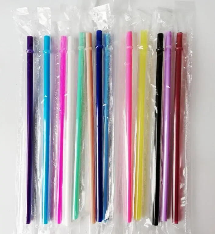 

Reusable PP plastic tumblers straws