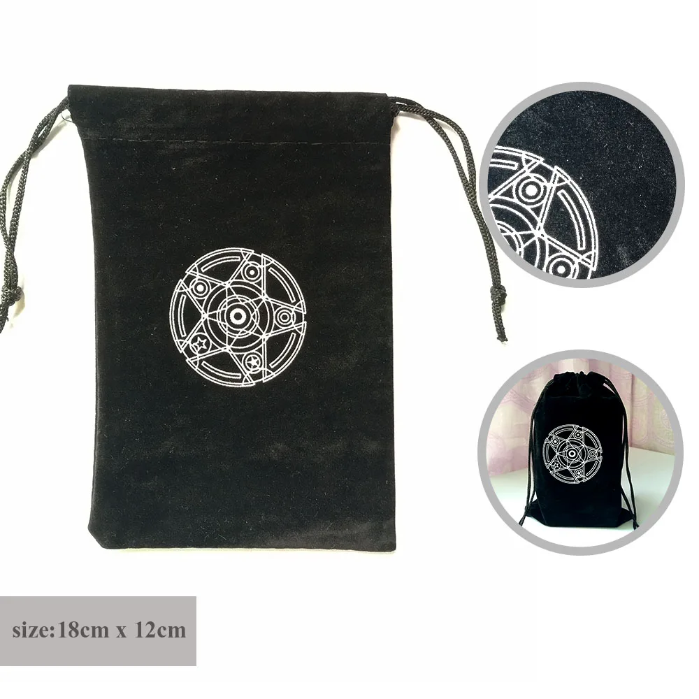 

Velvet Pentagram Tarot Card Storage Bag Toy Jewelry Home Drawstring Mini Package