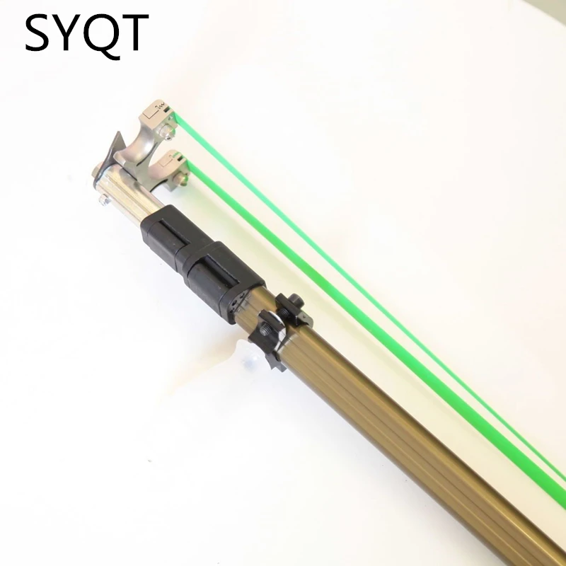 

High-Precision Telescopic Straight Rod Fast Pressing Infrared Laser Flat Leather Stainless Steel Outdoor Toy Slingshot
