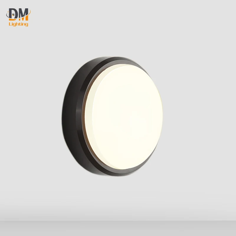 

Black 6w Round Shape Cob Outdoor Led Wall Lamps Light For Home Hotel