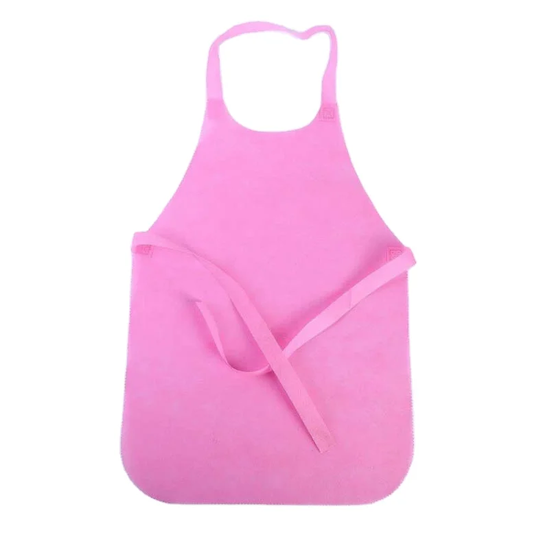 

Heavy Duty Non Woven Disposable Adult Barbecue Baking Grill Painting Plastic Apron Bib