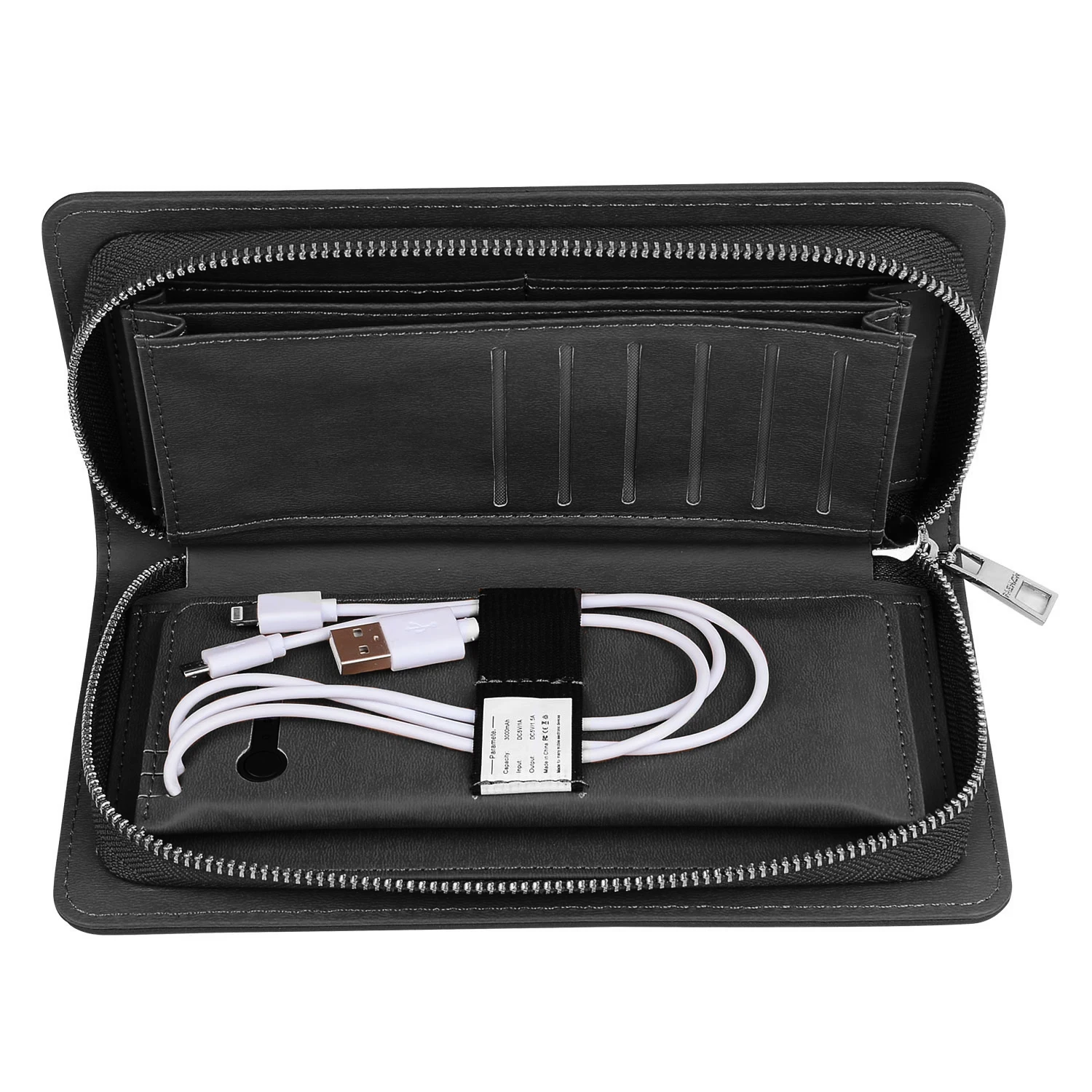 

Promotional power bank wallet wireless charging card holder wallet