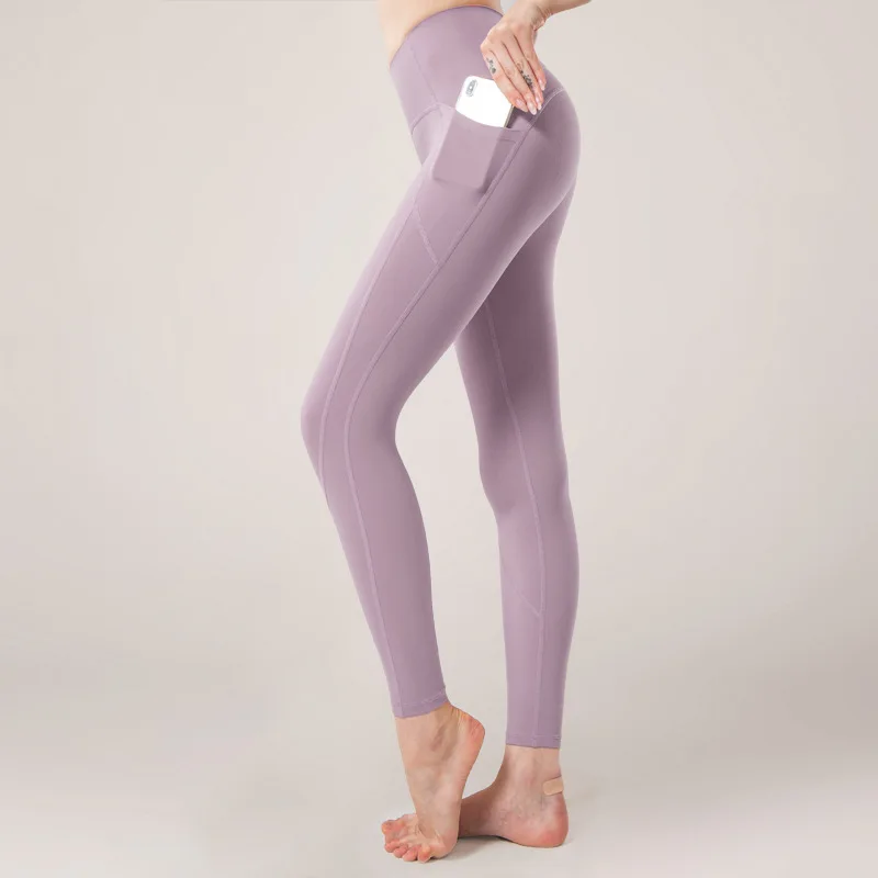 

Oem Free Sample Printed Fitness Yoga Wear Pants Gym Tummy Control Womens Lululeomon High Waist Varley Yoga Pants With Pocket