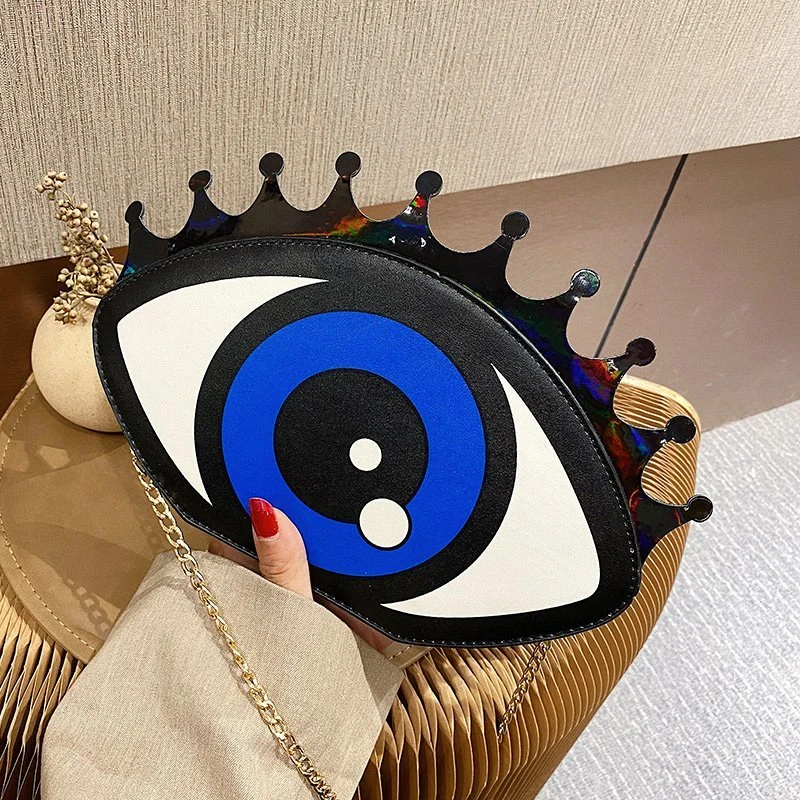 

New Trendy Eye Hand Bags Young Ladies Fashion Eye Handbags Girls Luxury Small Chain Purses For Females