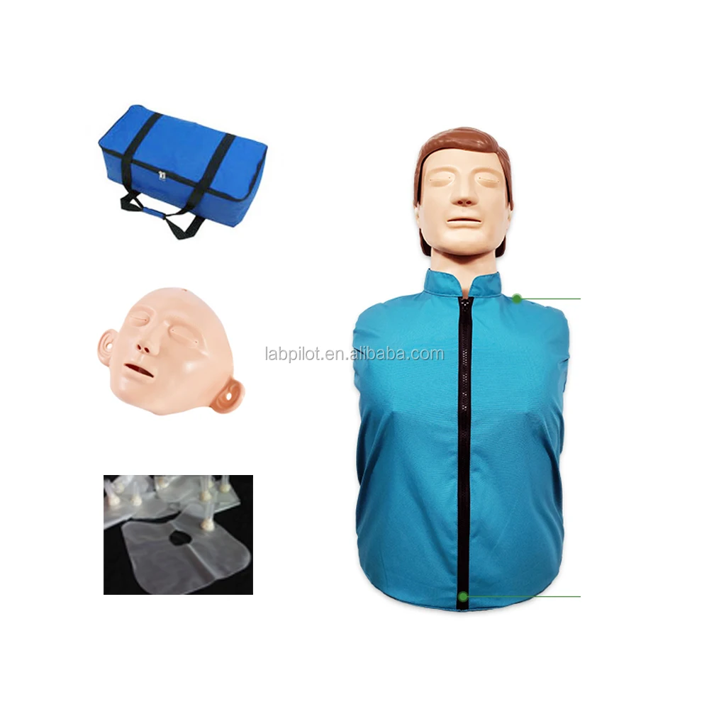 Adult Half Body Cpr Medical Training Manikin With Monitor - Buy Half ...