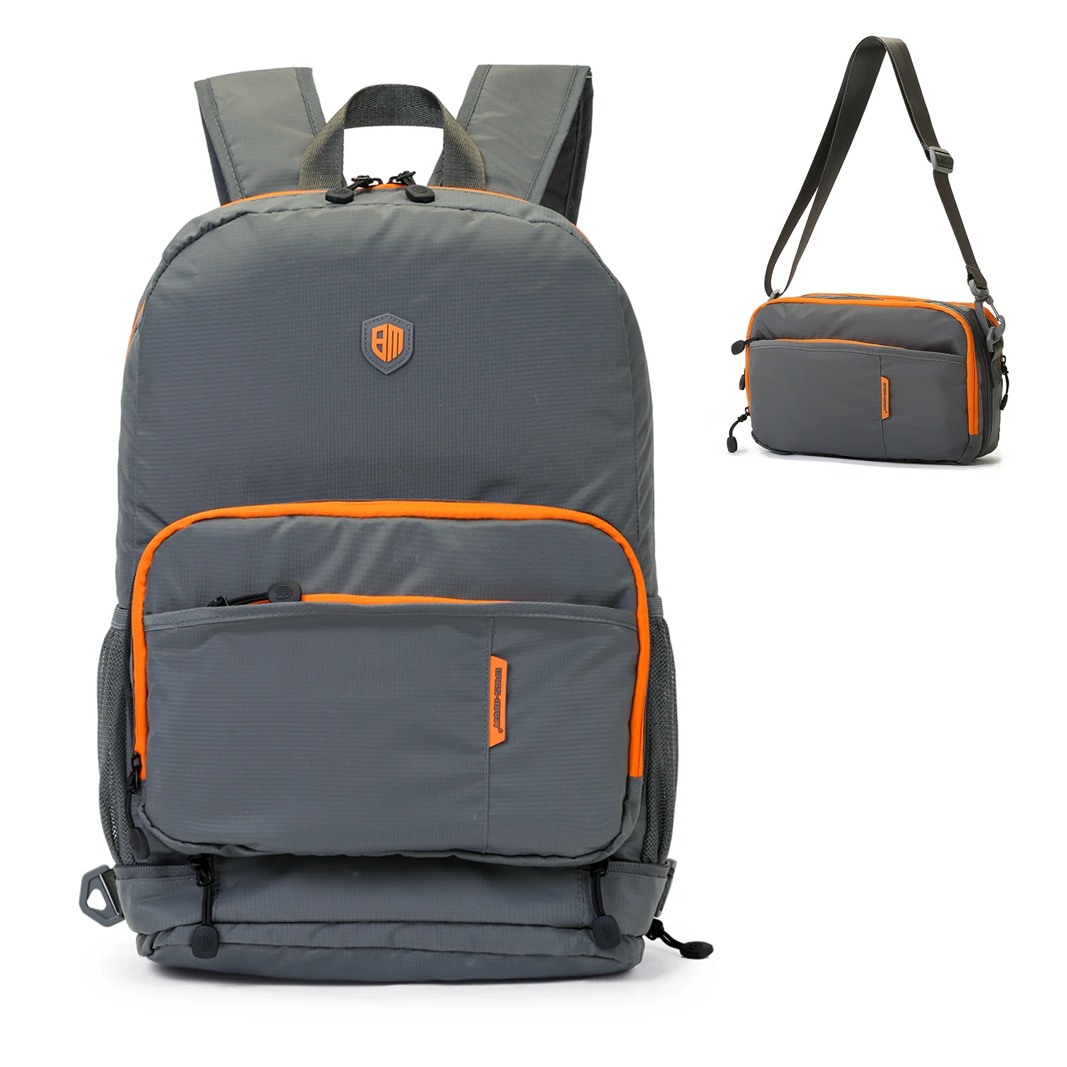 

Promotional Cheap Outdoor Travel Ultralight Folding Back Pack Polyester Waterproof Foldable Backpack In Stock, Grey/ blue/black