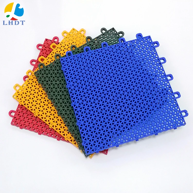 

CE Standard interlocking sports court floor tile outdoor sports flooring used for basketball courts