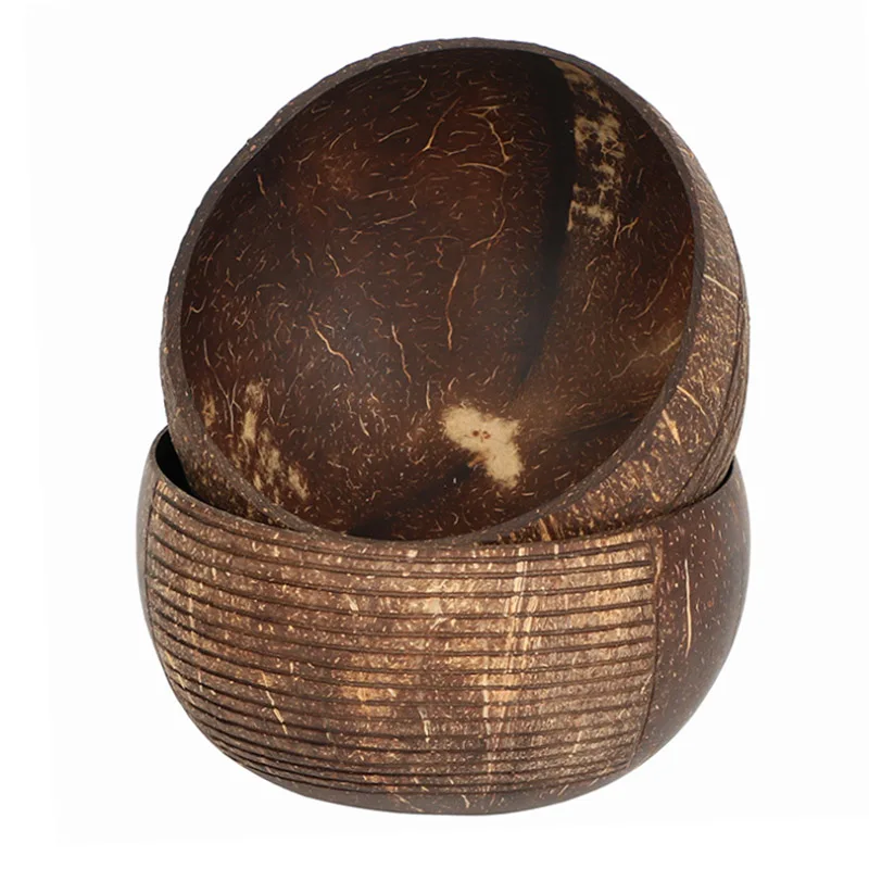 

Unique Handcraft Engraved Coconut Bowl Wholesale Coconut Shell Engraved Bowl With Logo High Quality, Brown