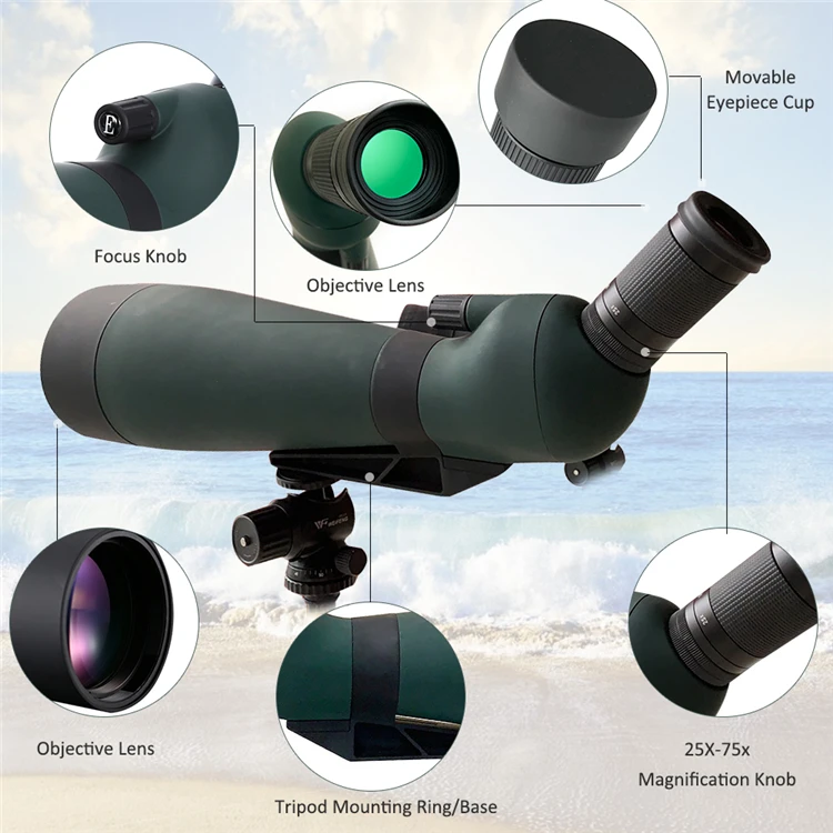 Hollyview Optimized Long Range Zoom Scope 2575x100 Optical Spotting
