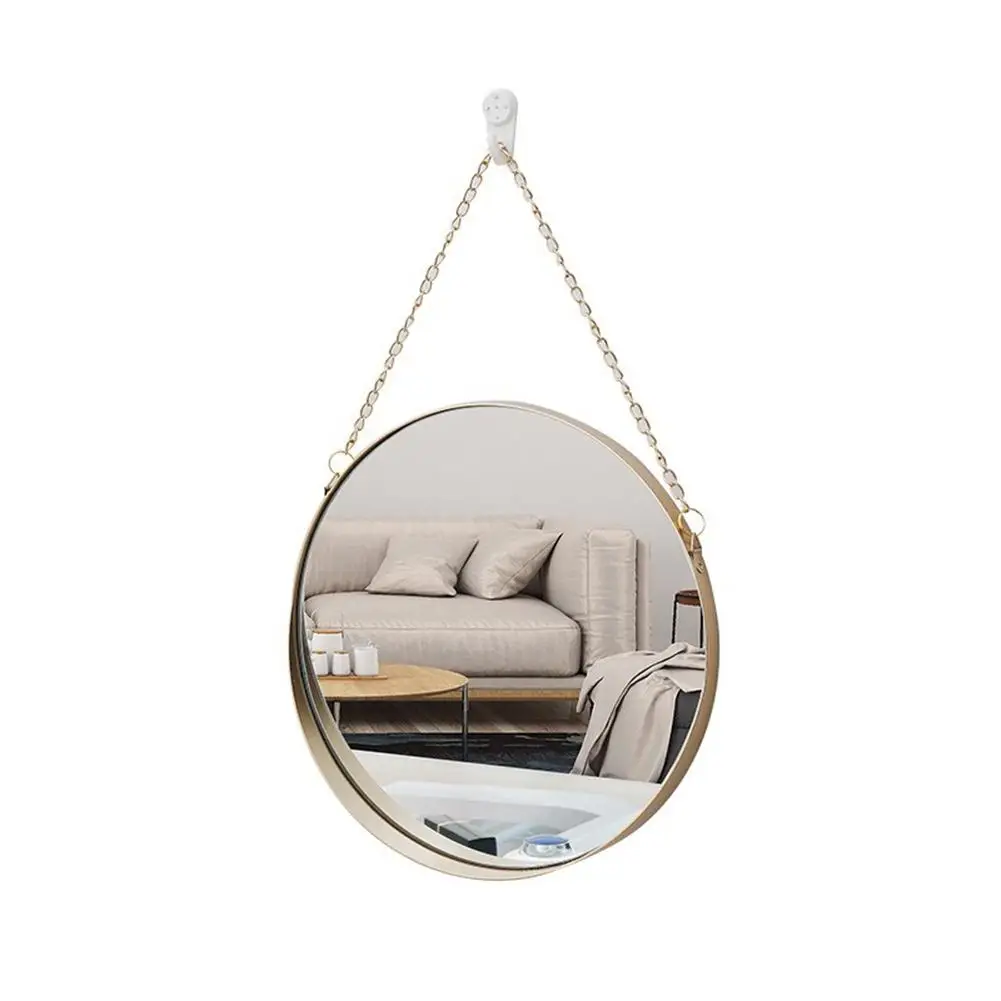 

10" Nordic Sunglasses Geometric Round Phnom Penh Wall Mount Mirror Salon Wall Art Toilet Bathroom
